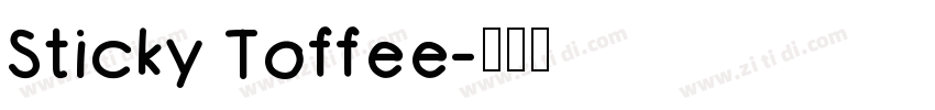 Sticky Toffee字体转换